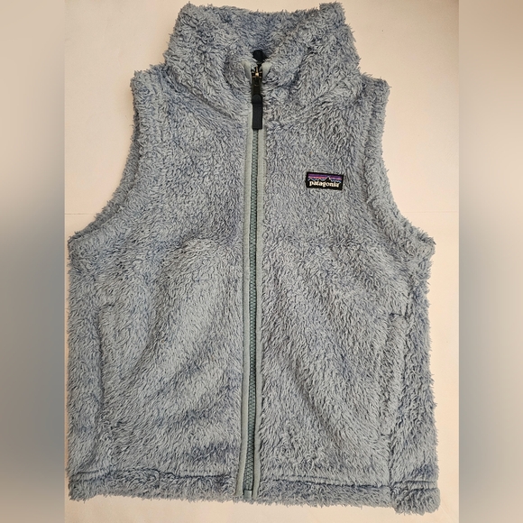 Patagonia Los Gatos Fleece Vest Size 7-8 (Girls) Full Zip Gray